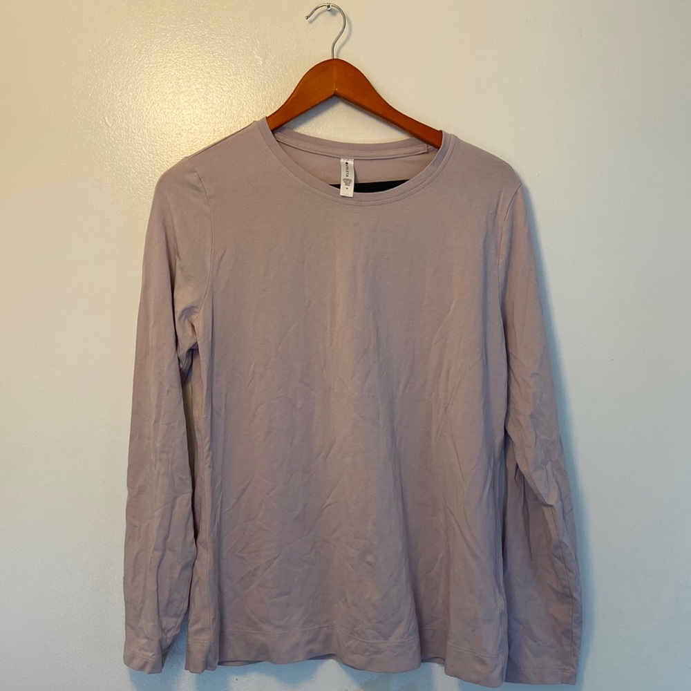 ATHLETA Light Purple Long Sleeve Tee-Shirt Sz. M